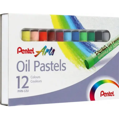 Pentel Мелки масляные пастельные, 12 цветов (PHN4-12)