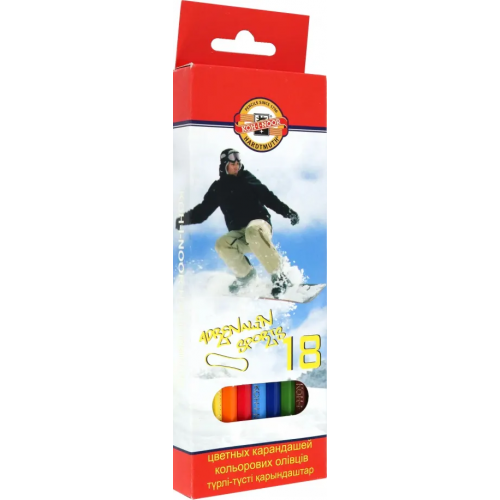 Koh-I-Noor Карандаши цветные Sport, 18 цветов