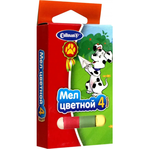 CULLINAN Мел школьный цветной, 4 штуки