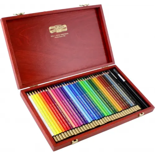 Koh-I-Noor Карандаши акварельные Mondeluz, 36 цветов, с 2 кистями