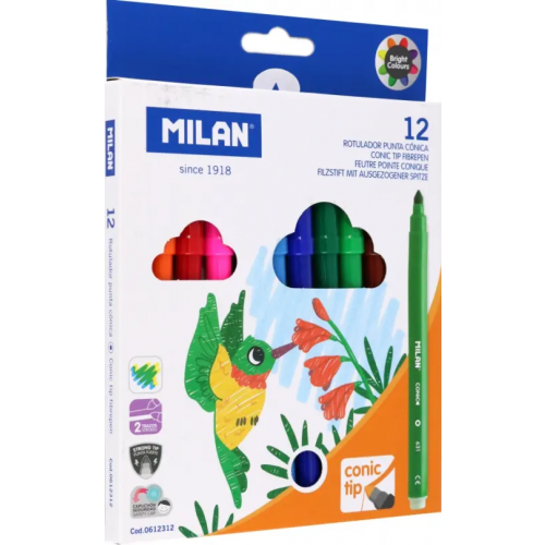 Milan Фломастеры, 12 цветов