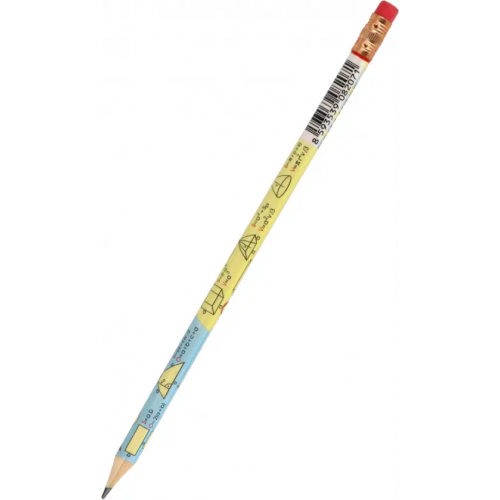 Koh-I-Noor Карандаш чернографитный Geometry, с ластиком, HB