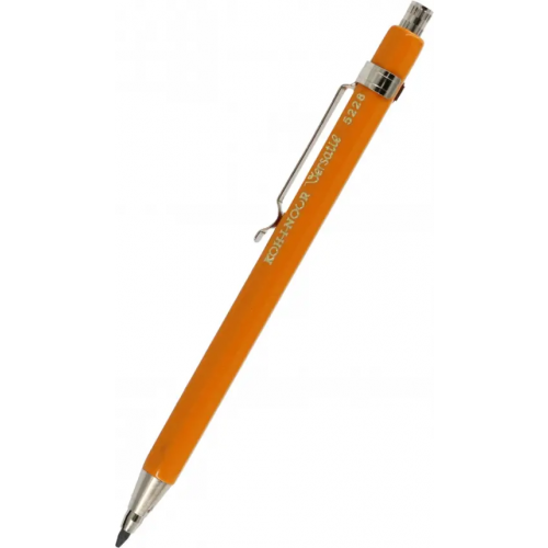 Koh-I-Noor Карандаш цанговый металлический с клипом Versatil короткий, желтый