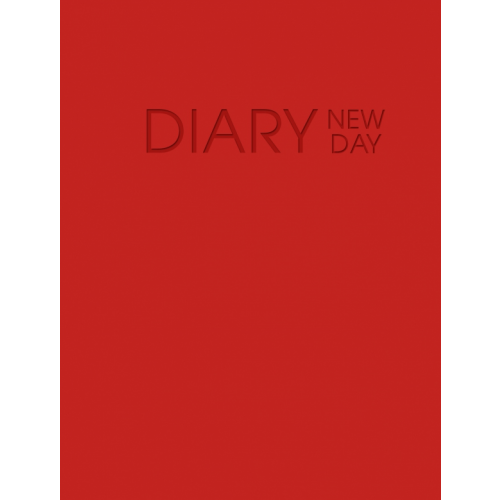 Listoff Ежедневник недатированный New day. Красный, А6, 128 листов