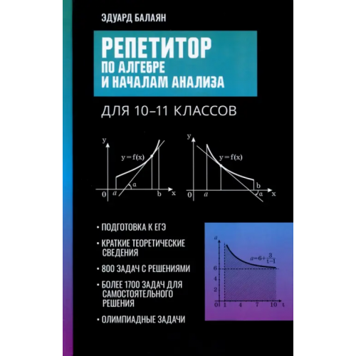 Феникс Репетитор по алгебре и началам анализа для 10-11 классов Балаян Эдуард Николаевич