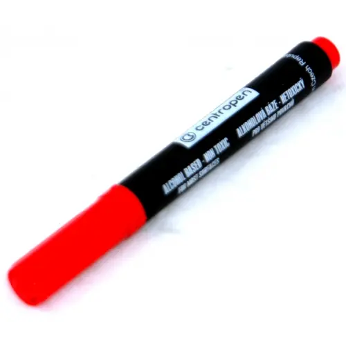 Centropen Маркер перманентный, красный, круглый