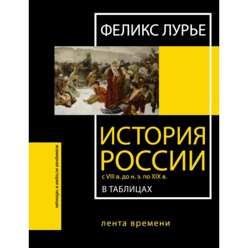 АСТ История России с VIII в. до н.э. по XIX в. в таблицах. Лента времени Лурье Феликс Моисеевич