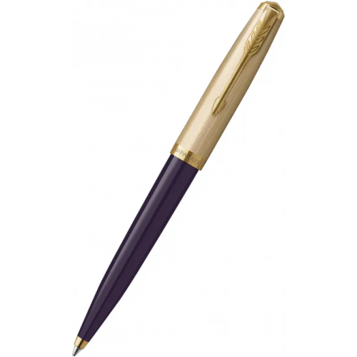 Parker Ручка шариковая автоматическая 51 Plum GT, черная