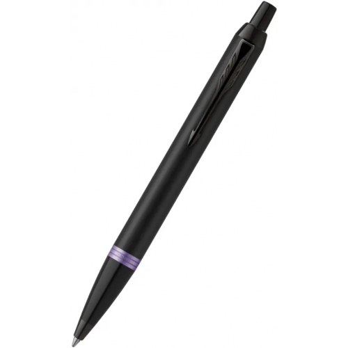 Parker Ручка шариковая автоматическая Professionals Amethyst Purple Black Trim, синяя