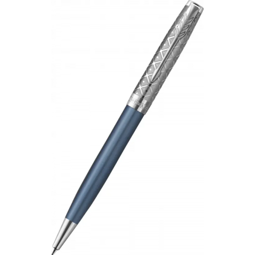 Parker Ручка шариковая автоматическая Metal&Blue CT, черная
