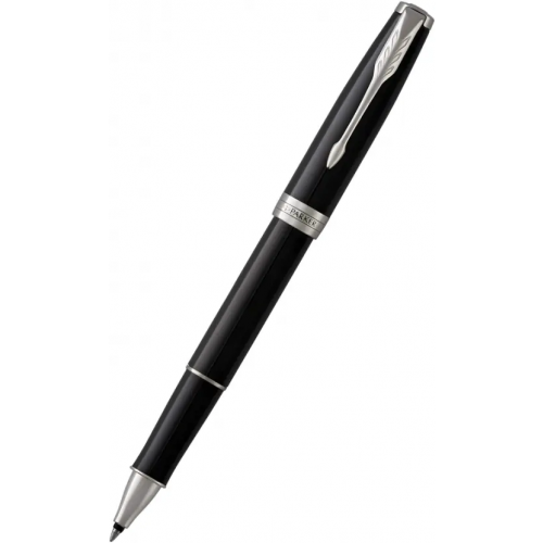 Parker Ручка-роллер Black Lacquer CT, черная