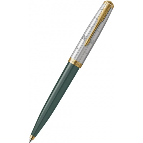 Parker Ручка шариковая автоматическая 51 Premium Forest Green GT, черная