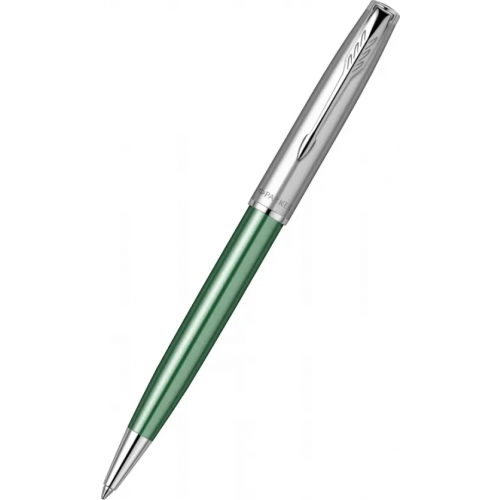 Parker Ручка шариковая автоматическая Sand Blasted Green CT, черная