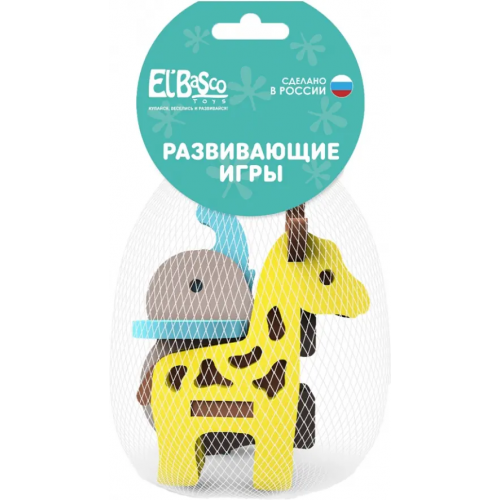 El Basco Набор мягких конструкторов Зоопарк