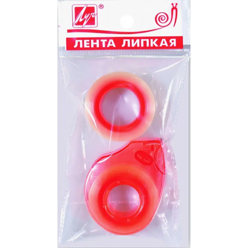 Луч Лента клейкая канцелярская, в диспенсере, 18 мм, 2 штуки