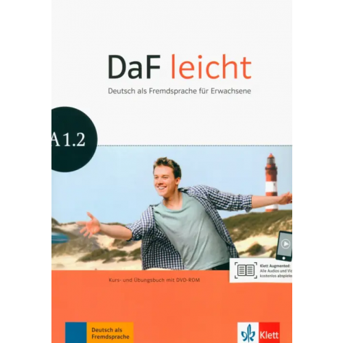 Klett DaF leicht A1.2. Deutsch als Fremdsprache fur Erwachsene. Kurs- und Ubungsbuch mit DVD-ROM Korner Elke, Jentges Sabine, Lundquist-Mod Angelika
