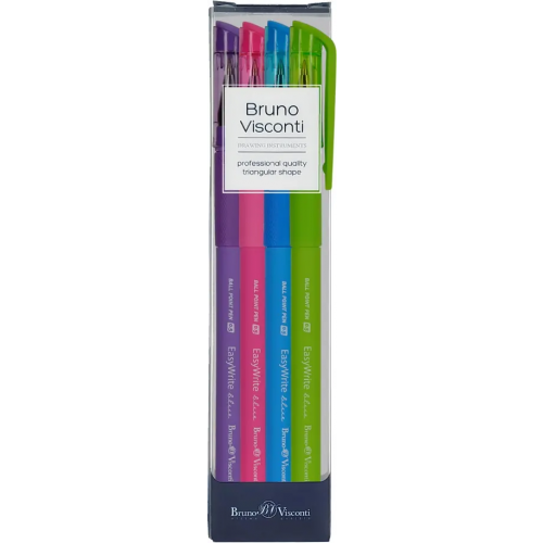 Bruno Visconti Набор шариковых ручек EasyWrite. Special, синих, 4 штуки