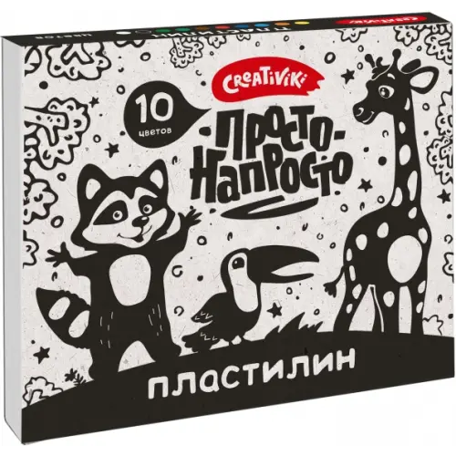 Creativiki Пластилин Просто-напросто, 10 цветов