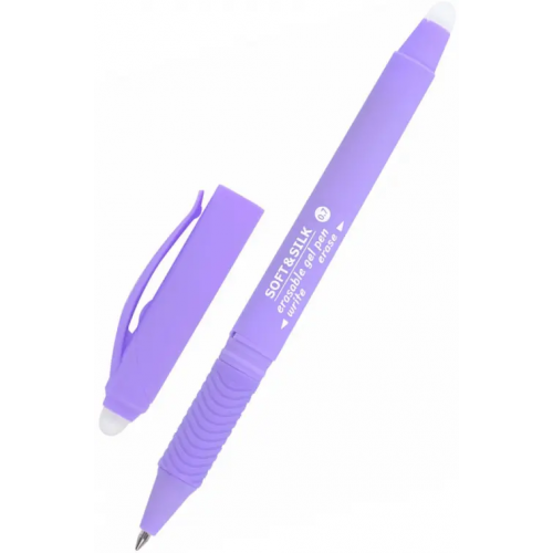 Brauberg Ручка гелевая Soft&Silk Pastel, синяя, стираемые чернила, цвет корпуса в ассортименте