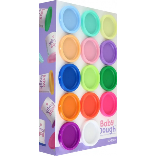 Волшебный мир Тесто для лепки BabyDough, 14 цветов