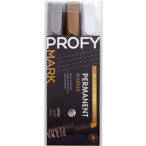 Bruno Visconti Набор перманентных маркеров Profymark, 3 штуки