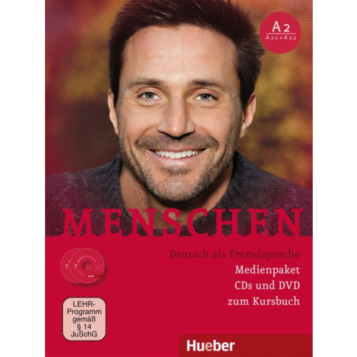 Hueber Verlag Menschen A2. Medienpaket, 2 Audio-CDs und 1 DVD zum Kursbuch. Deutsch als Fremdsprache Specht Franz, Habersack Charlotte, Pude Angela