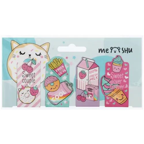 MESHU Закладки магнитные для книг Sweets, 4 штуки