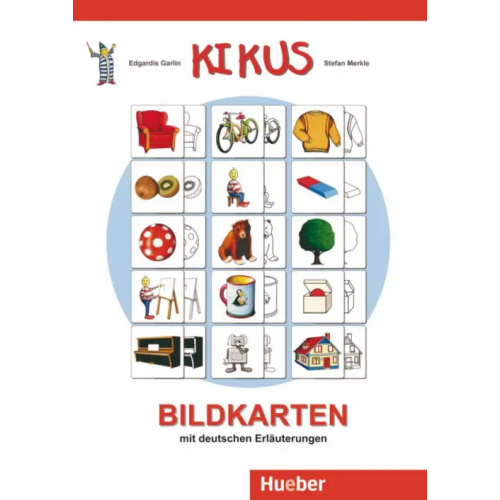 Hueber Verlag Kikus Deutsch. Bildkarten mit deutschen Erläuterungen Garlin Edgardis, Merkle Stefan