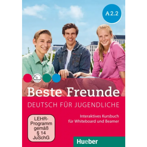 Hueber Verlag Beste Freunde A2.2. Interaktives Kursbuch für Whiteboard und Beamer – DVD-ROM Georgiakaki Manuela, Seuthe Christiane, Graf-Riemann Elisabeth