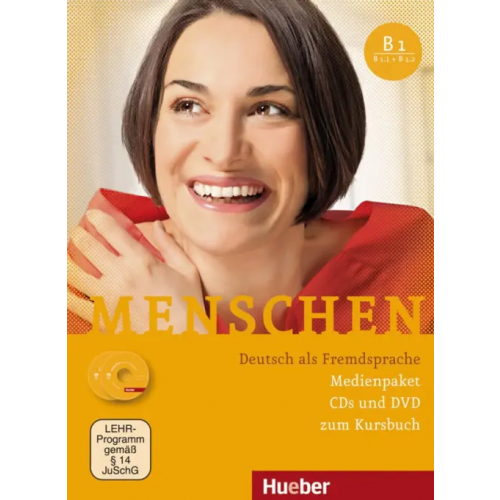 Hueber Verlag Menschen B1. Medienpaket, 3 Audio-CDs und 1 DVD zum Kursbuch. Deutsch als Fremdsprache Pude Angela, Habersack Charlotte, Braun-Podeschwa Julia