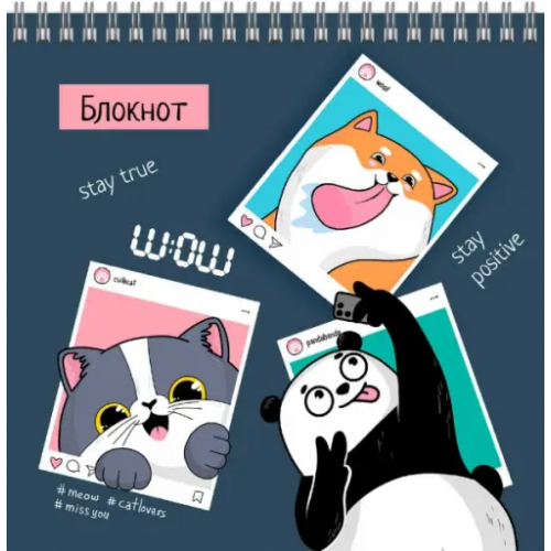 Феникс+ Блокнот Селфи, 60 листов, клетка