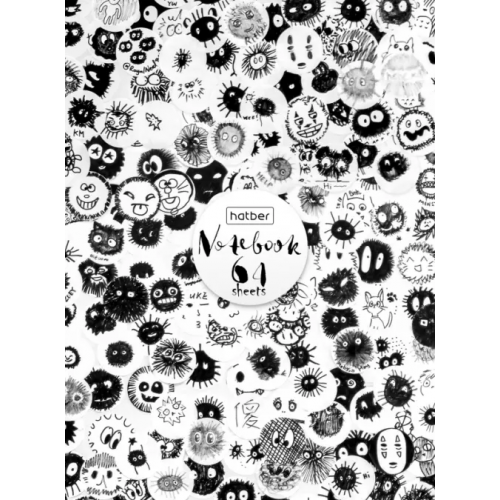 Хатбер Записная книжка Кляксы, А6, 64 листа