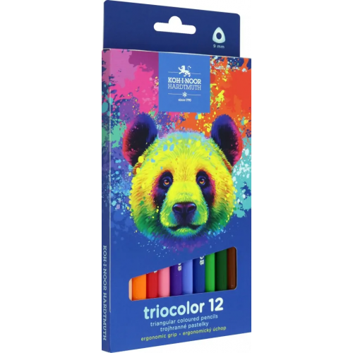 Koh-I-Noor Карандаши цветные jumbo Triocolor Bear, 12 цветов