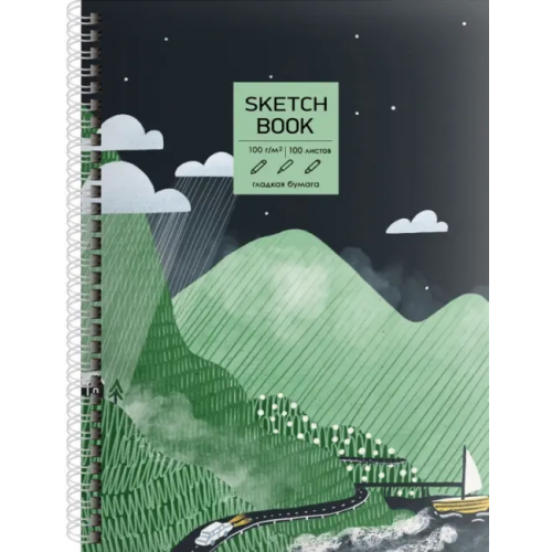Канц-Эксмо Скетчбук "Sketchbook. Green world", А5, 100 листов