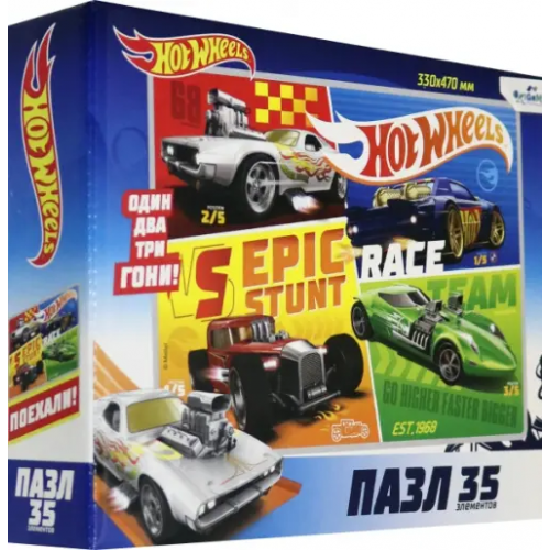Оригами Пазл. Hot Wheels. Команда, 35 элементов