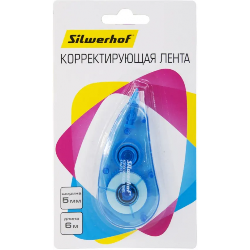 Корректирующая лента "Silwerhof", 6 м х 5 мм, арт. 443017
