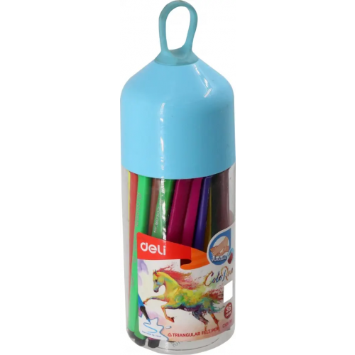 Фломастеры Deli "ColoRun", вентилируемые, смываемые, 36 цветов