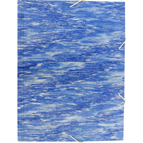 Папка на резинке "Бюрократ. Melange", цвет: синий, A4, арт. MLPR07BLUE