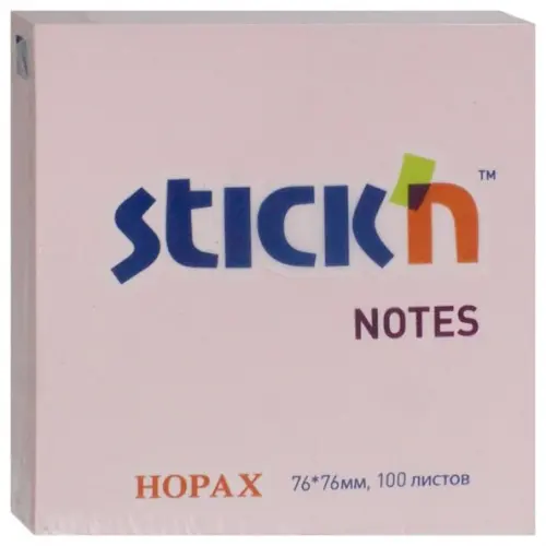 Stickn Блок самоклеящийся. Stick`n, 100 листов, пастель розовый