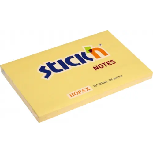 Stickn Блок самоклеящийся. Stick`n, 100 листов, пастель оранжевый