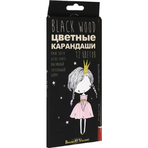 Альт Карандаши цветные "blackwood color", 12 цветов