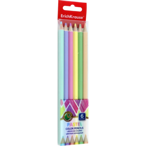 Erich Krause Карандаши шестигранные Inspiration Pastel, 6 цветов