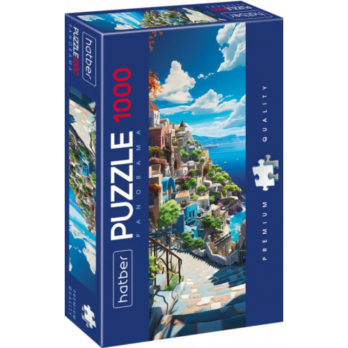 Хатбер Puzzle-1000 Панорама. Санторини