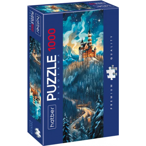 Хатбер Puzzle-1000 Панорама. Зимний замок