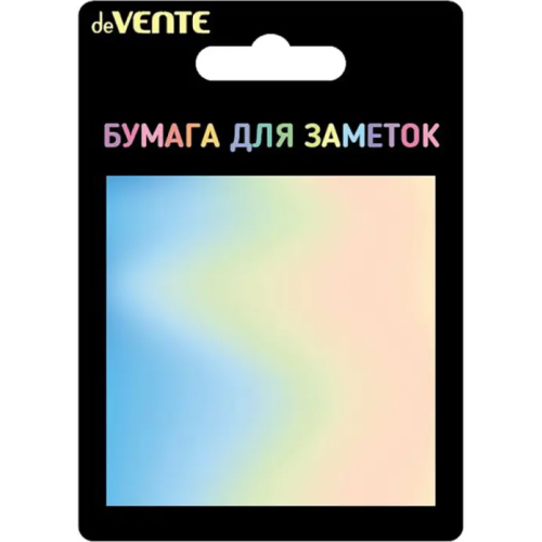 deVENTE Бумага для заметок Rainbow, с клеевым краем, 30 листов, дизайн в ассортименте