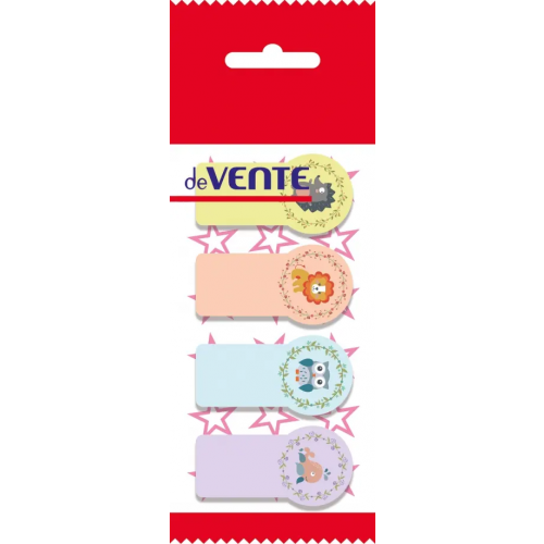 deVENTE Этикетки-закладки Звери, 4 дизайна