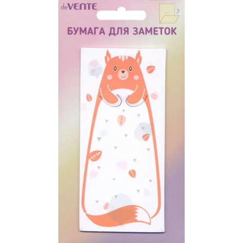 deVENTE Блок для записей самоклеящийся Funny animals 3, 20 листов, в ассортименте