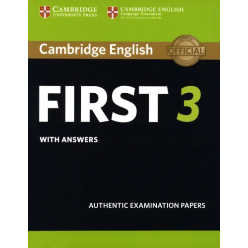 Cambridge English First 3. Student's Book with Answers