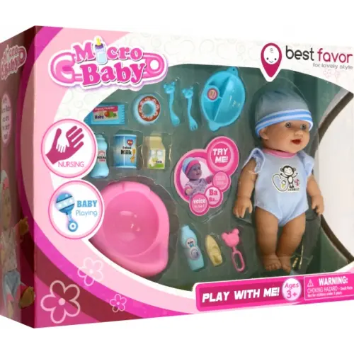 ABtoys Пупс Micro Baby, голубой