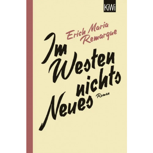 Kiepenheuer & Witsch Im Westen nichts Neues Remarque Erich Maria